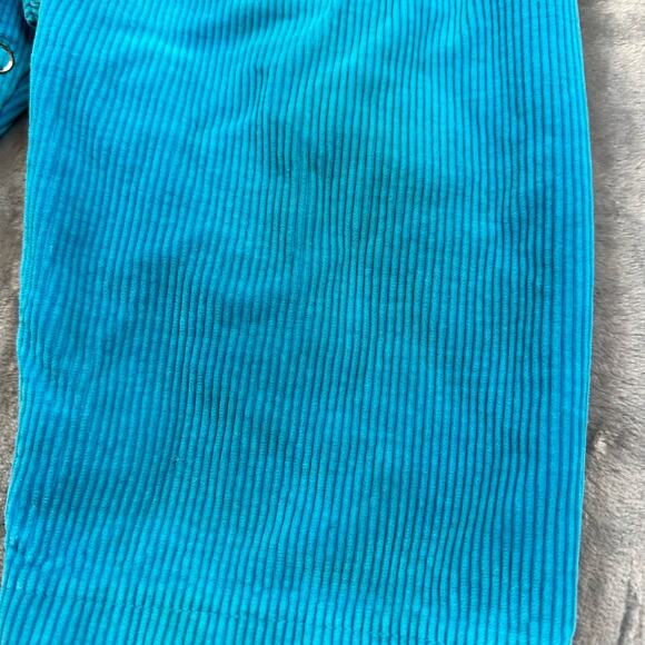 Vintage Two Rabbits Teal Corduroy Overalls Romber Baby Girl 12 Months - Picture 5 of 10
